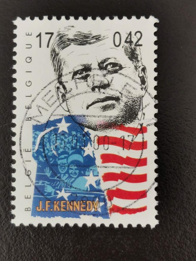 Belgie 1999 - 20e eeuw - John F. Kennedy, Postzegels en Munten, Ophalen of Verzenden, Gestempeld