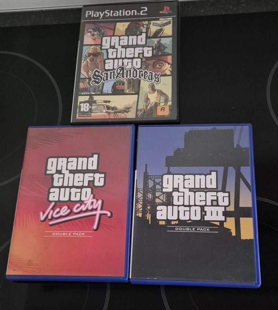 3 Games Playstation 2 Grand Theft Auto, Ophalen, Zo goed als nieuw
