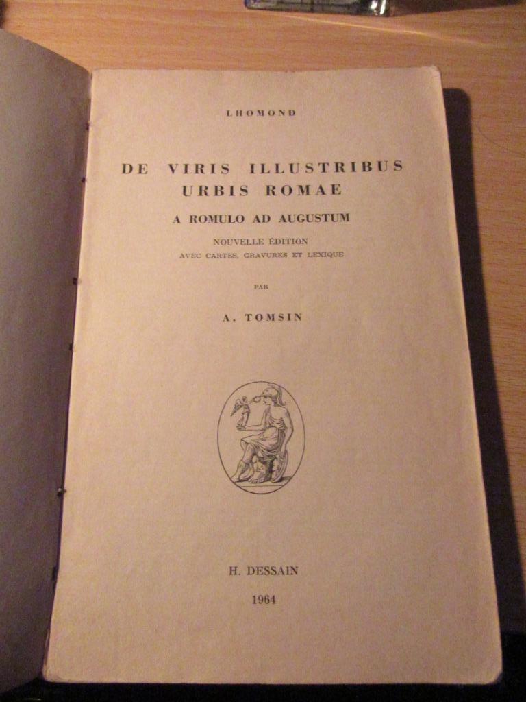 De viris illustribus urbis Romae par A tomsin 1964, Antiquités & Art, Enlèvement
