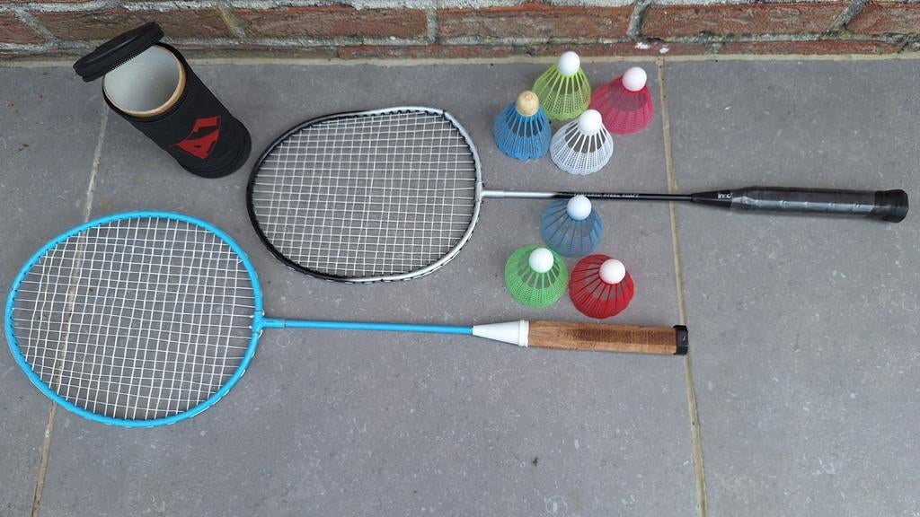 Badmintonrackets en shuttles, Sport en Fitness, Badminton, Gebruikt, Ophalen
