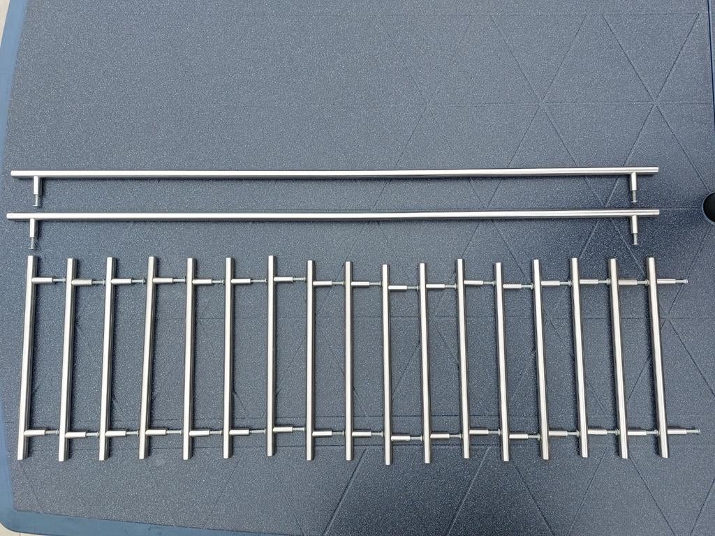 Inox handgrepen, Enlèvement ou Envoi, Comme neuf, Inox