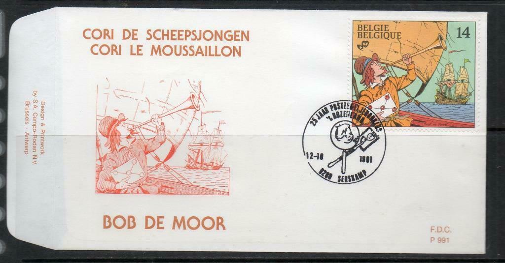Année 1991 : FDC 2429 - Cori le moussaillon - Obli. Serskamp, Ophalen of Verzenden
