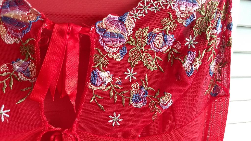 Nuisette/Pareo Rouge et string, Enlèvement, Rouge, Vêtements de nuit