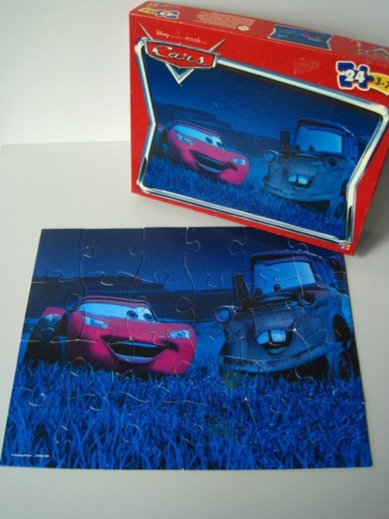Puzzel Cars Disney Pixar 24 stukken - vanaf 3 jaar, Ophalen of Verzenden, 10 tot 50 stukjes, Gebruikt, 2 tot 4 jaar