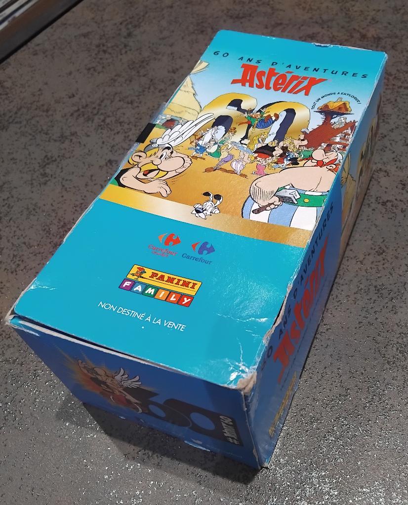 Astérix 60 ans - BOITE COMPLETE NEUVE Carrefour Panini, Ophalen of Verzenden, Merk