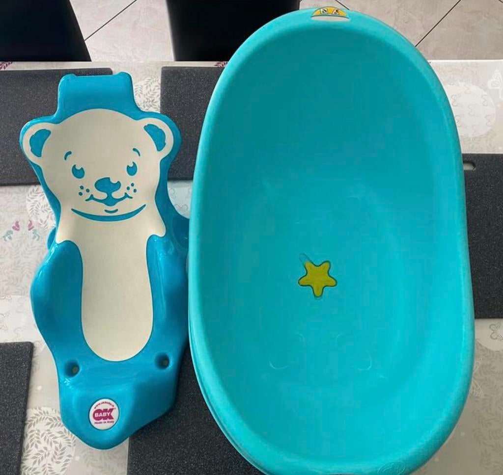 Babybadset-Bad+badzitje of verkleiner, Kinderen en Baby's, Badjes en Verzorging, Gebruikt, Badje, Overige merken