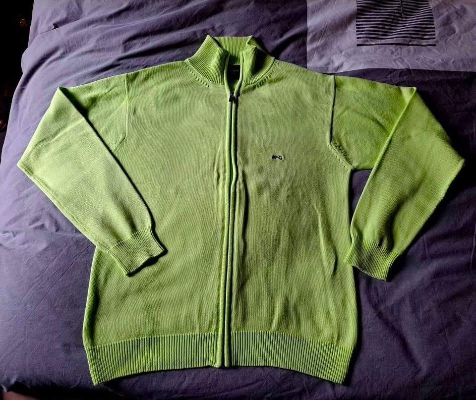 Mc Gregor, fris groene cardigan, katoen, heren, M/L, Ophalen of Verzenden, Zo goed als nieuw, Groen, McGregor