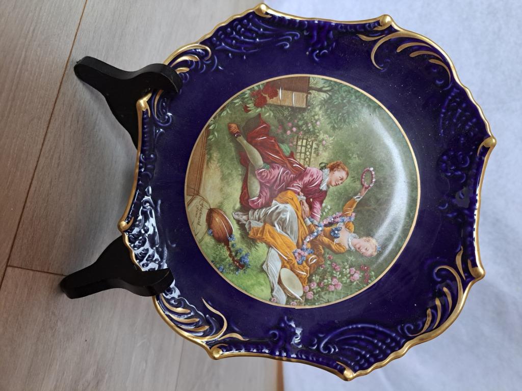 Assiette Limoges avec support, Antiquités & Art, Enlèvement