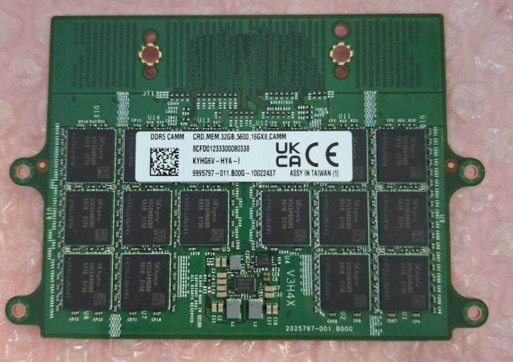 Dell 32GB DDR5 CAMM geheugen, 32 GB, Nieuw, Ophalen of Verzenden, DDR5