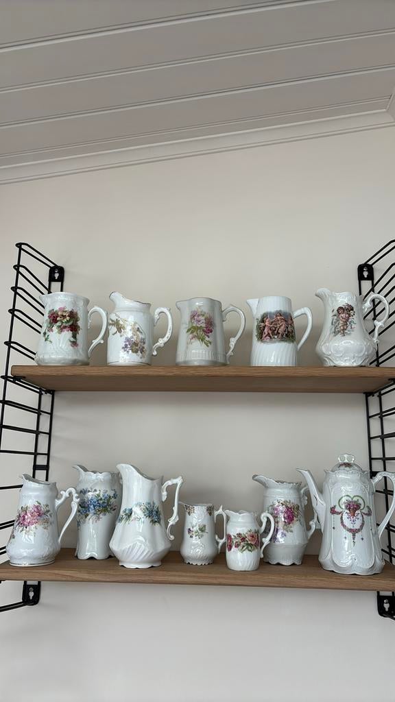 Collectie melkkannetjes en klein koffie of theekannetje, Ophalen of Verzenden
