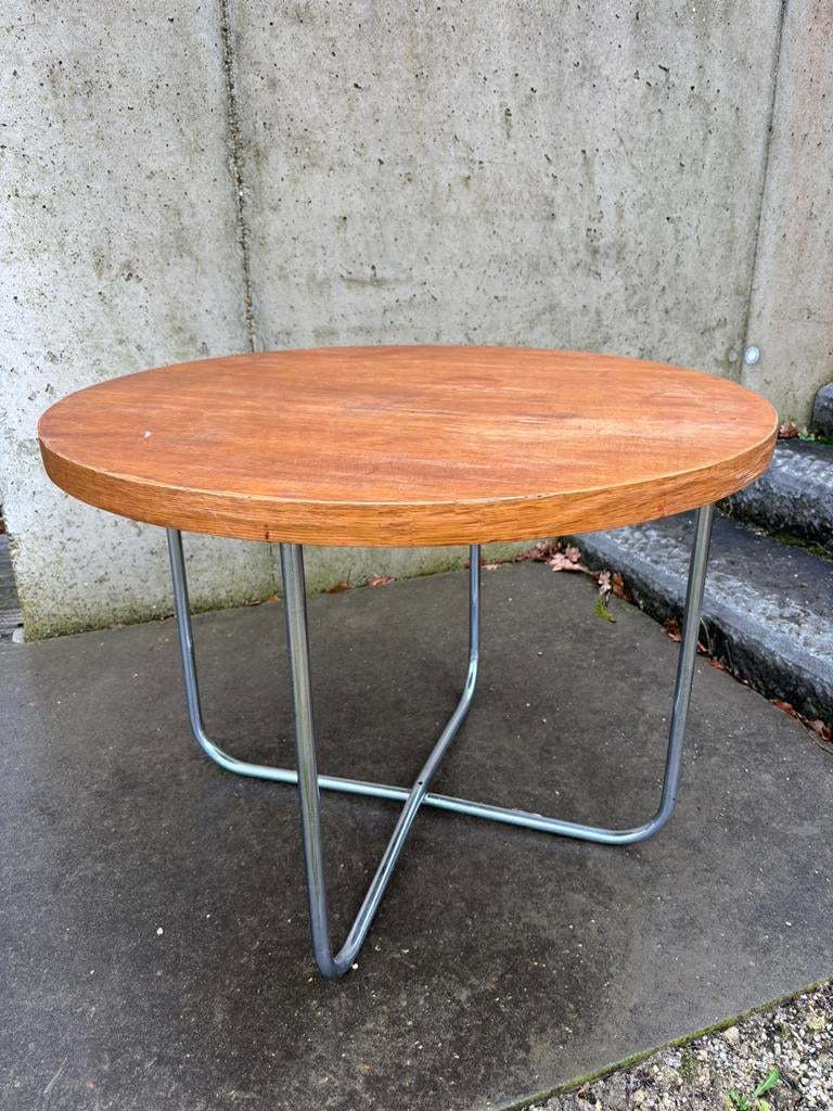 Retro vintage sidetable salontafel, Ophalen, Gebruikt, 50 tot 100 cm, 50 tot 75 cm