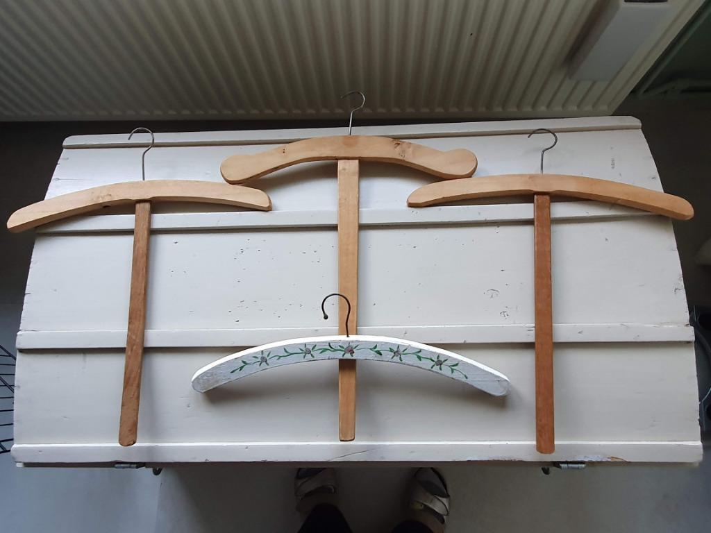 Franse kleerhangers kledinghanger met stok antiek vintage, Antiek en Kunst, Ophalen of Verzenden