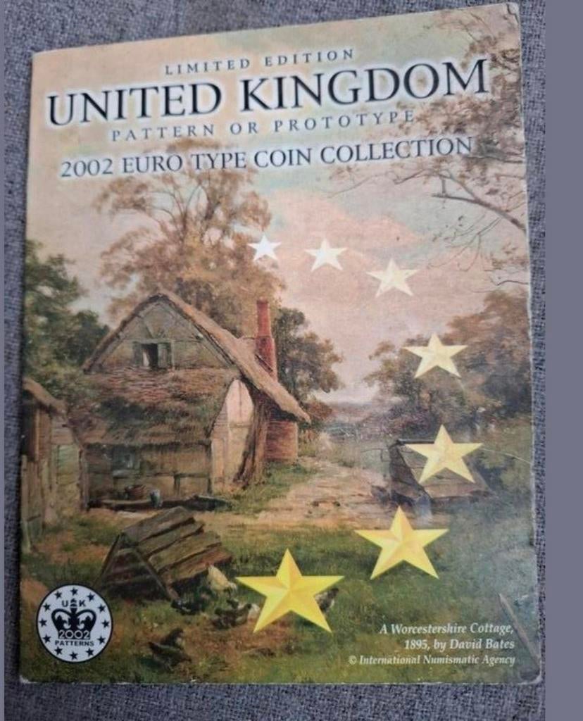 Limited Edition UK Euro Pattern Coin Set 2002 – Compleet, Postzegels en Munten, Munten | Europa | Euromunten, Ophalen of Verzenden