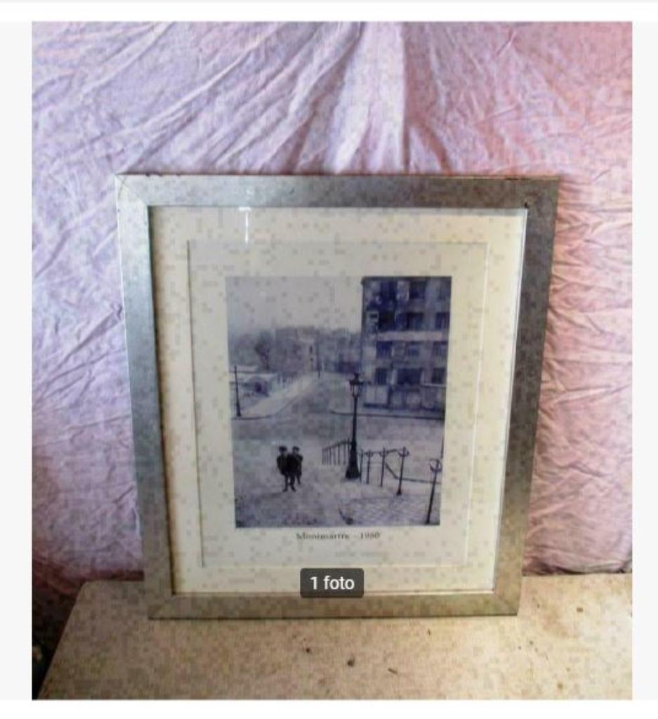 Cadre Photo Rétro en Bois Argenté - 67x57 / 60x50, Enlèvement ou Envoi, Comme neuf