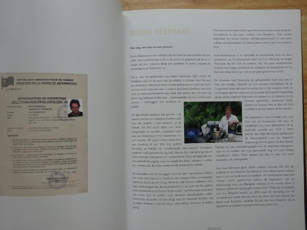 Bruno Vekemans, 2008 Boek+DVD - Kinshasa Congo, Enlèvement ou Envoi, Comme neuf, Peinture et dessin