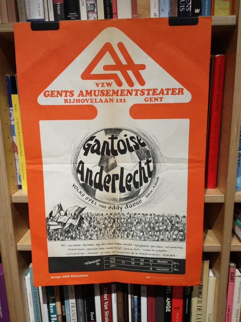 Gantoise Anderlecht - Gents Amusementsteater  affiche, Enlèvement ou Envoi, Utilisé