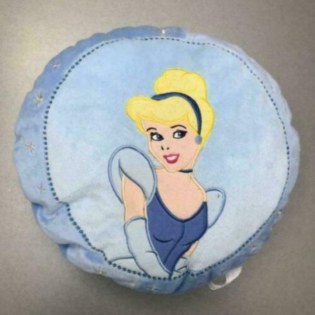 Assepoester rond kussen, Huis en Inrichting, Woonaccessoires | Kussens, Ophalen of Verzenden, Zo goed als nieuw, Blauw, Rond