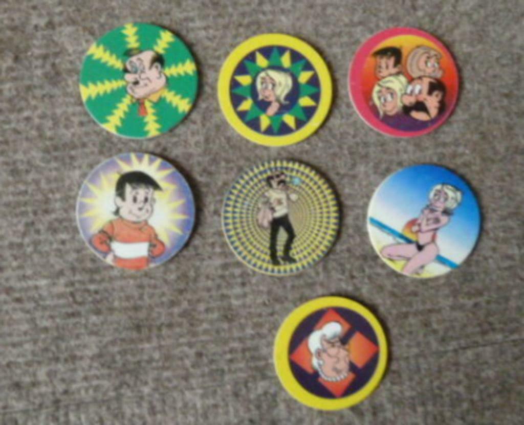 7 verschillende flippo 's KIEKEBOE / DE KIEKEBOES, Verzamelen, Ophalen of Verzenden, Strip, Losse flippo's