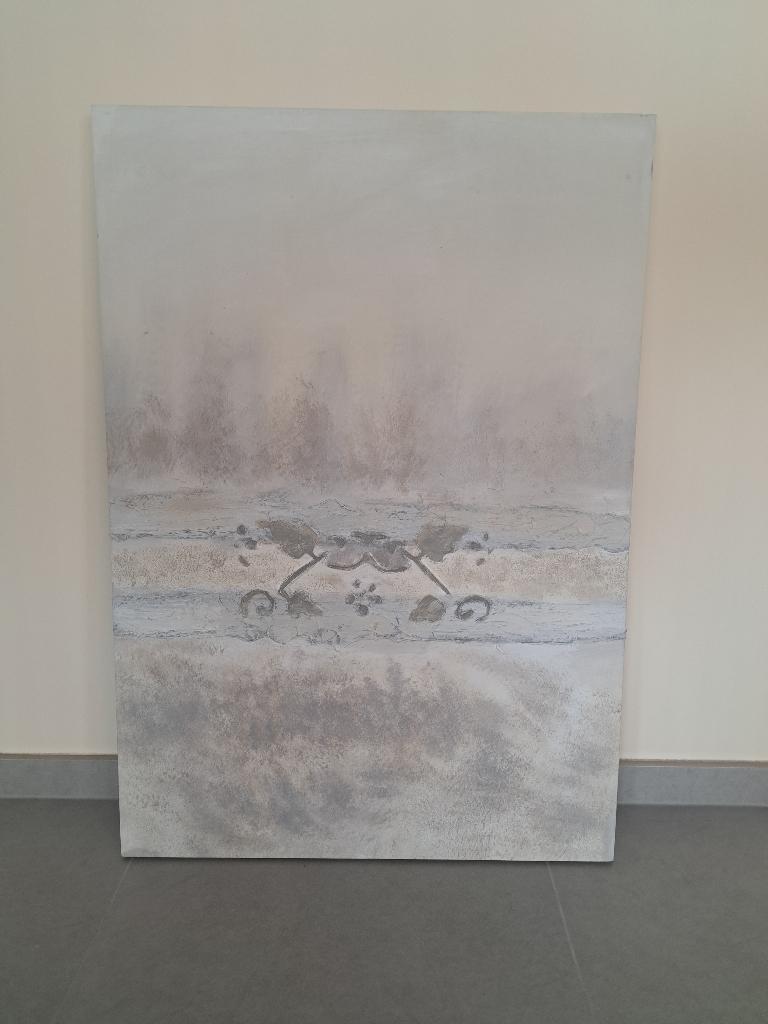 schilderij 70 x 100 cm., Antiek en Kunst, Ophalen