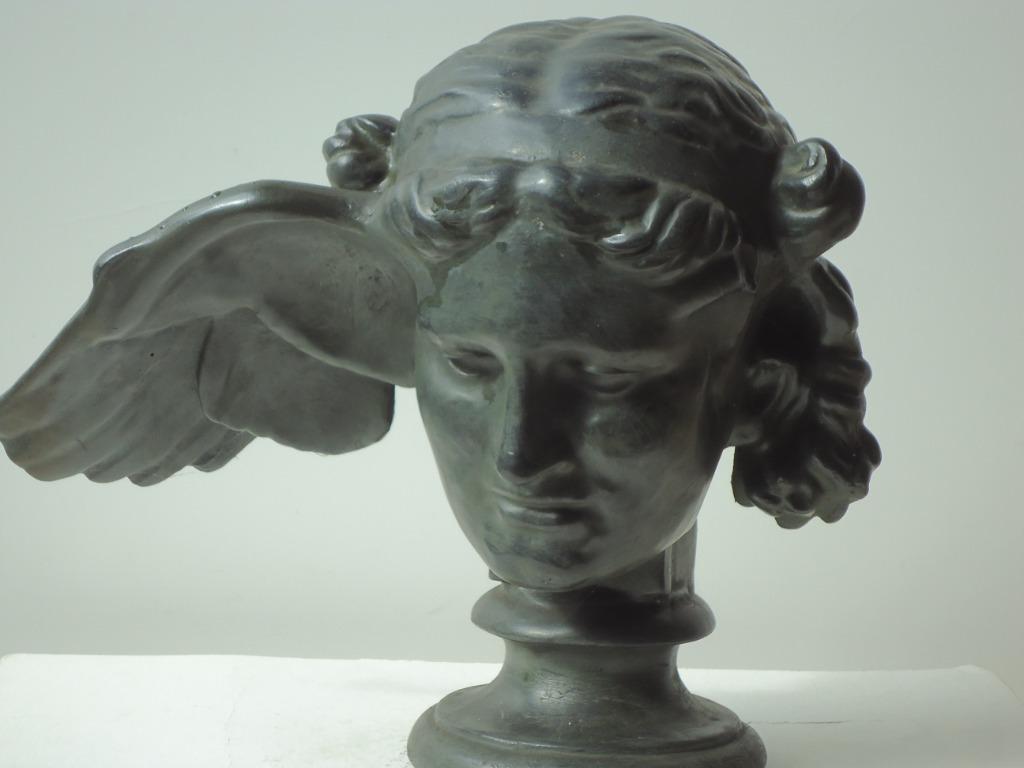 FERNAND KHNOPFF antiek ca 1900 HYPNOS de gevleugelde slaap, Antiquités & Art, Art | Sculptures & Bois, Enlèvement