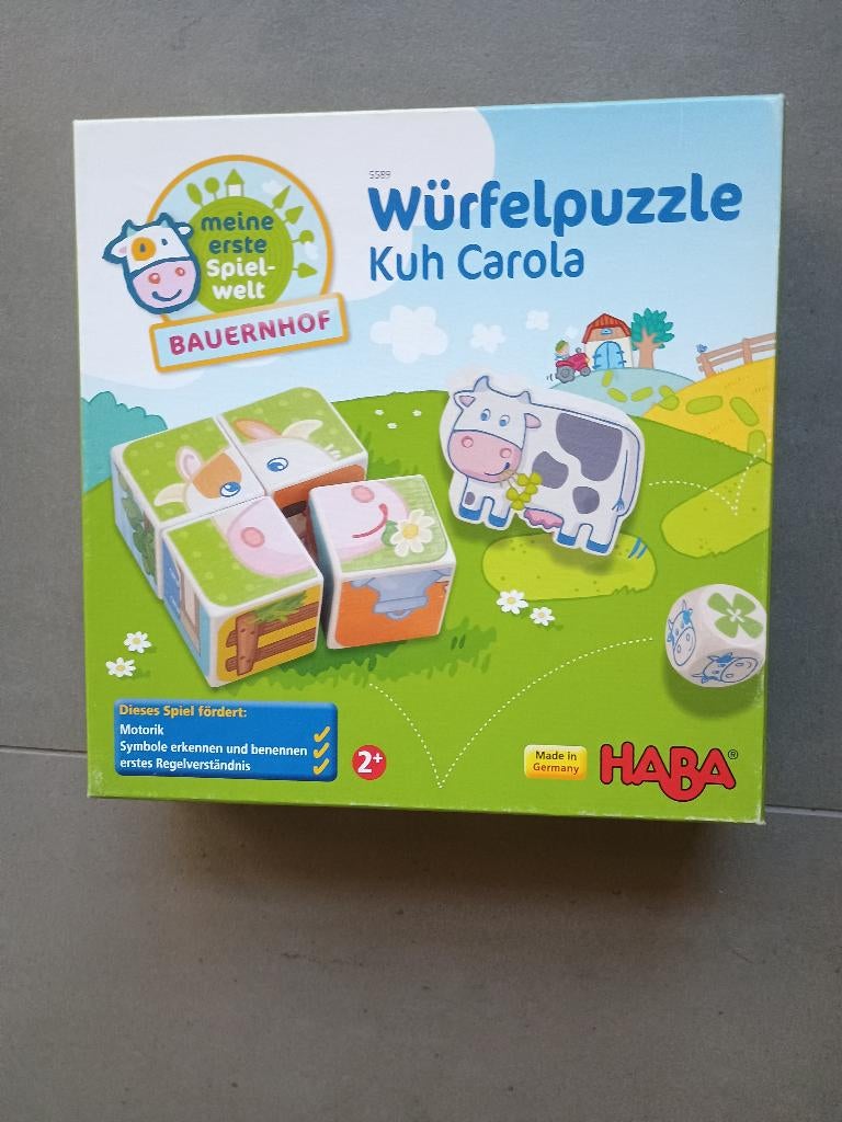 HABA blokkenpuzzel en spel boerderij, Kinderen en Baby's, Ophalen