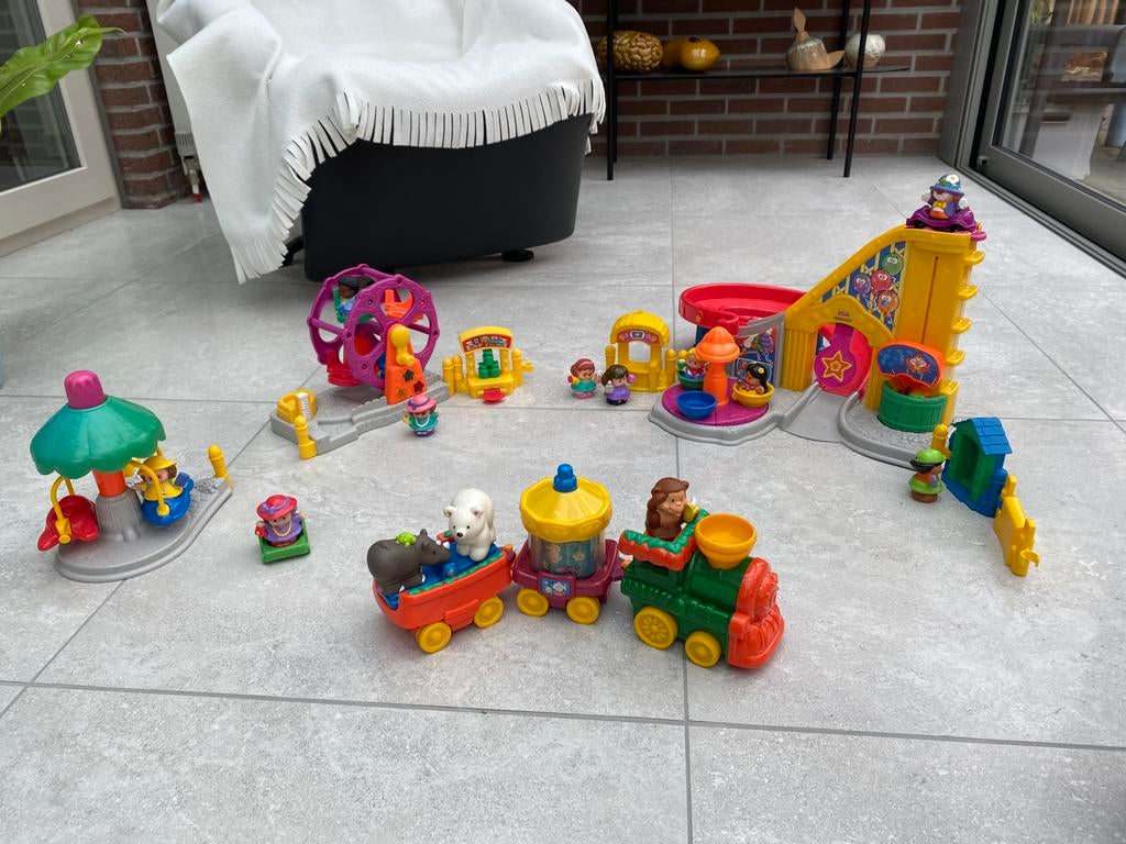 Groot lot van ficherprice : thema kermis, Kinderen en Baby's, Ophalen, Zo goed als nieuw, Speelset, Met licht