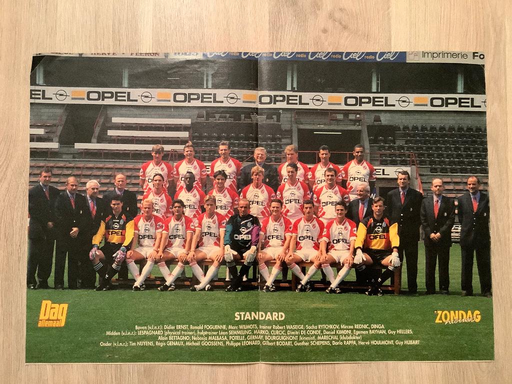 Poster Standard Luik Jaren 90, Verzamelen, Ophalen of Verzenden, Zo goed als nieuw, Poster, Plaatje of Sticker