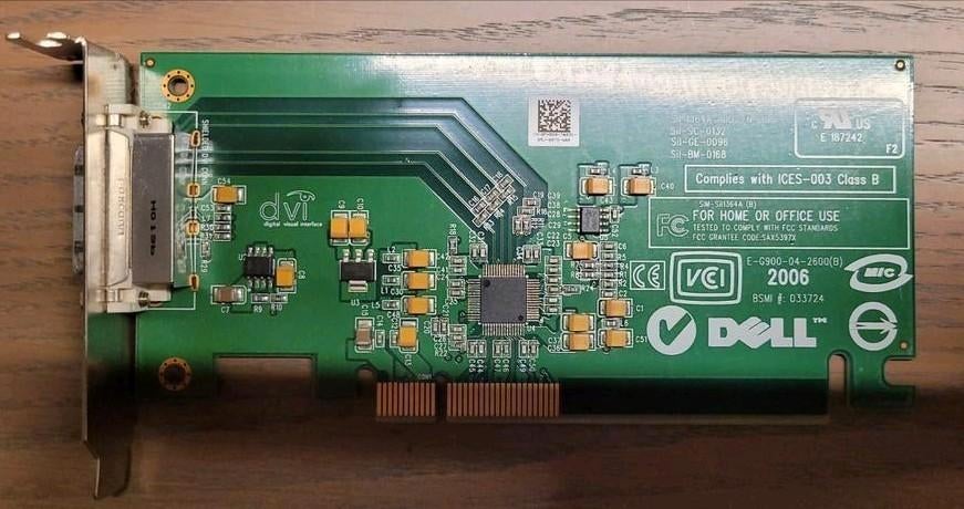 Dell Sil 1364A ADD2-N Card ADD2 N ADD2N 0KH276 KH276 PCI DVI, Computers en Software, Ophalen of Verzenden, Gebruikt