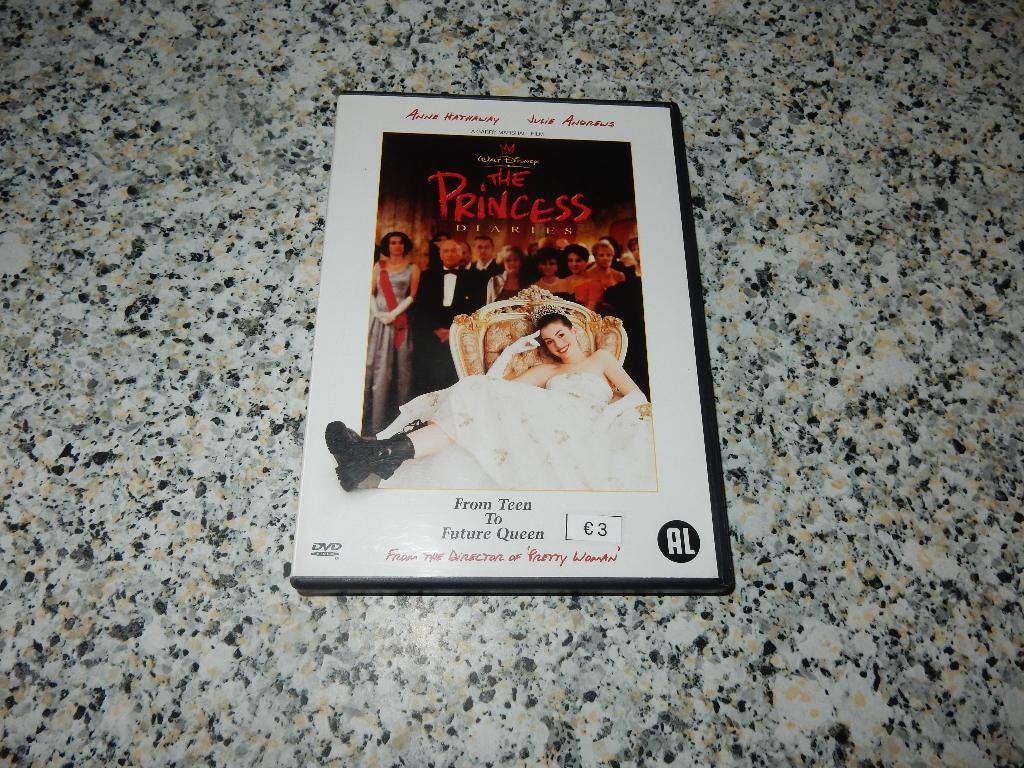 nr.1214 - Dvd's the princess diaries - €2/stuk, Cd's en Dvd's, Alle leeftijden, Ophalen of Verzenden, Romantische komedie