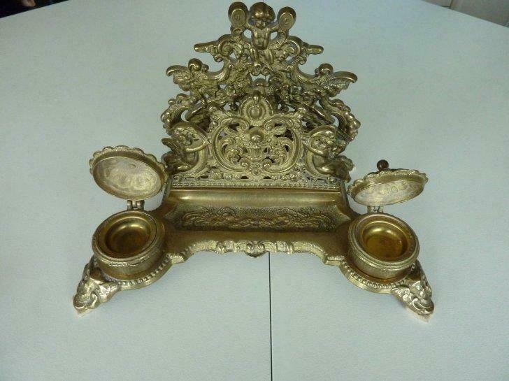 Encrier en bronze, Antiquités & Art, Antiquités | Bronze & Cuivre