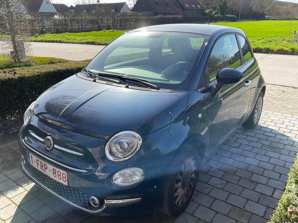 Fiat 500hybride, Voorwielaandrijving, 4 zetels, Blauw, Handgeschakeld