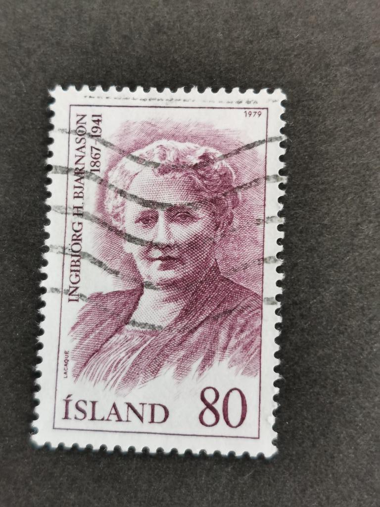 Ijsland 1979 - bekende Ijslanders, Ophalen of Verzenden, IJsland, Gestempeld