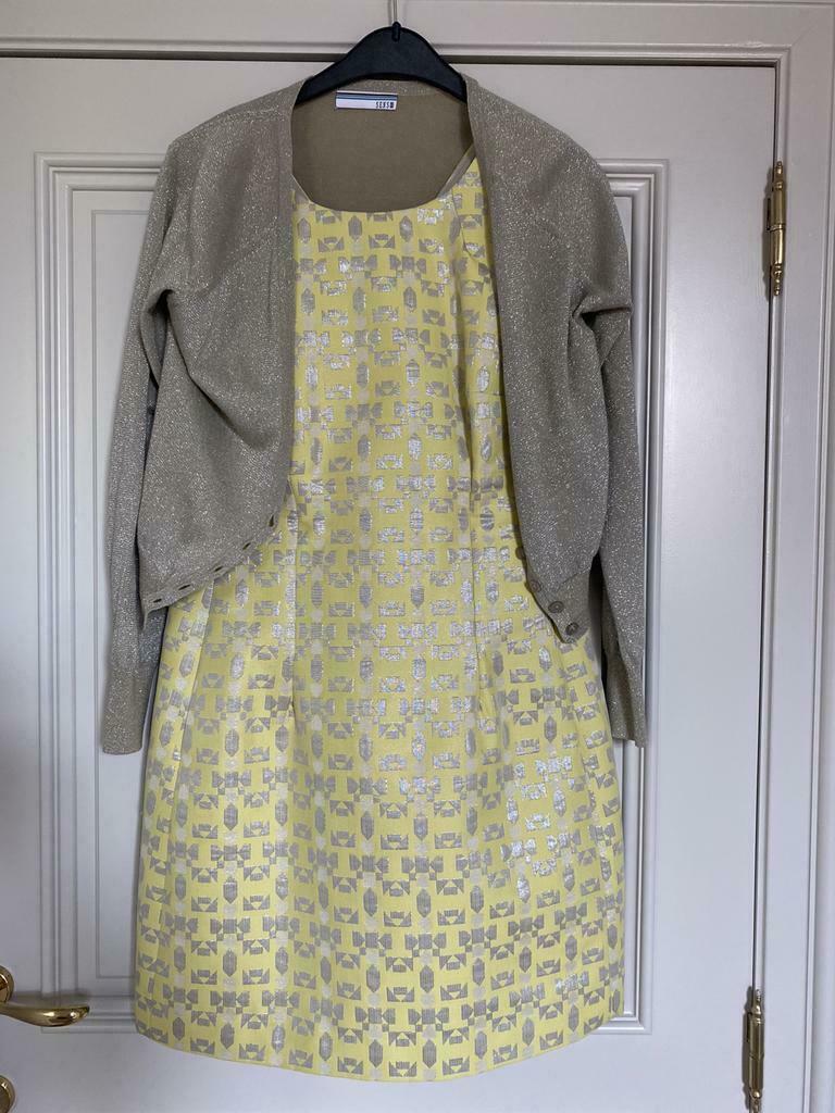 Jurk met golfje 38, Kleding | Dames, Julia June, Ophalen of Verzenden, Zo goed als nieuw, Maat 38/40 (M)