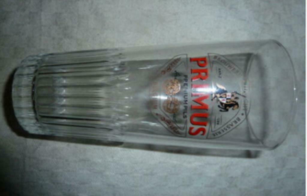 #F bier glas PRIMUS Premium Pils Brij. Haacht Belgium 25cl, Verzamelen, Ophalen of Verzenden, Nieuw, Bierglas
