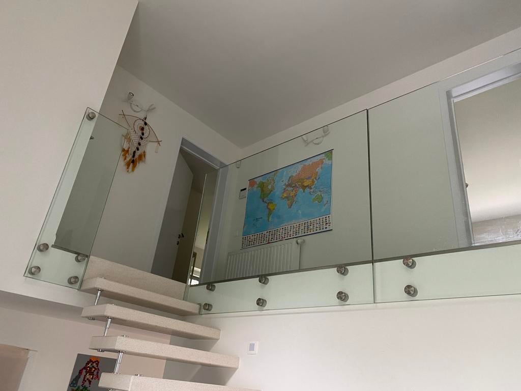 garde corps en verre en bon etat avec les supports, Enlèvement, Comme neuf