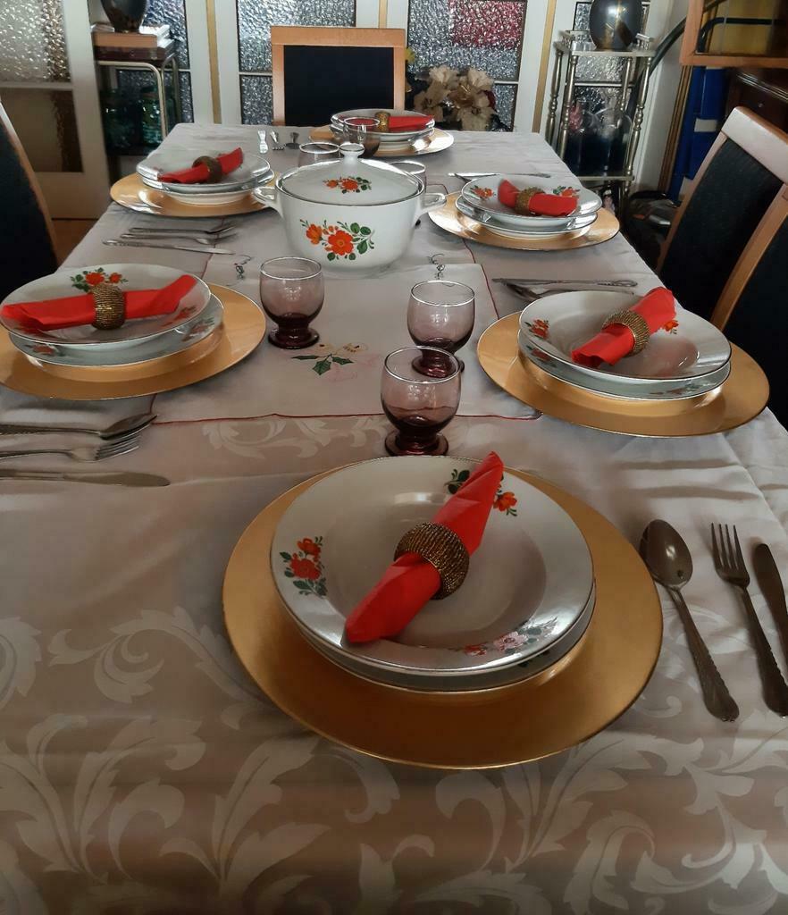 À vendre tous les décorations de table complet pour 6p, Antiquités & Art, Enlèvement