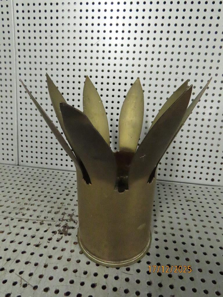 25 PR Huls WO2 "Trench-art" omgebouwde Huls (leeg), Verzamelen, Ophalen of Verzenden, Overige soorten, Hulzen of Bodemvondsten