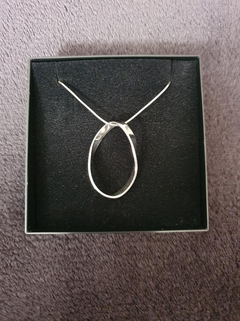Zilveren halsketting van Twice as nice, Met hanger, Gebruikt, Ophalen of Verzenden, Zilver