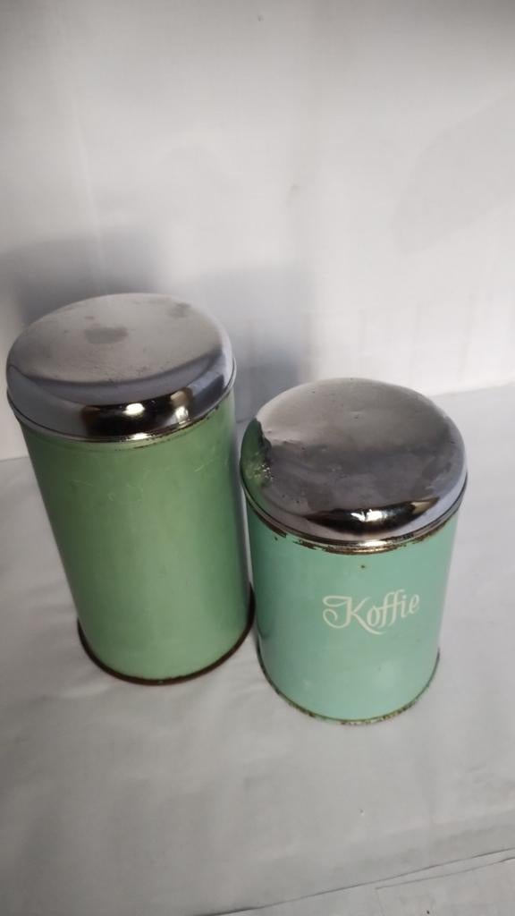Brabantia groen beschuitbus koffie bus, Collections, Enlèvement ou Envoi, Biscotte
