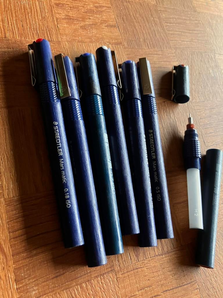 Staedtler inktpennen set, Ophalen of Verzenden, Gebruikt