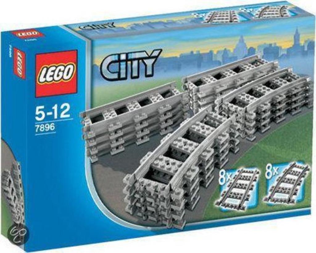 LEGO NIEUW SEALED RC Train 7896 Straight & Curved Rails, Enlèvement ou Envoi, Comme neuf, Ensemble complet, Lego