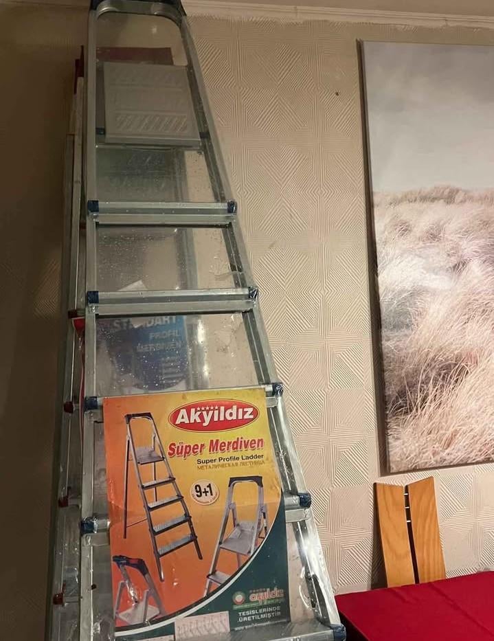 Échelle pliante en inox, Bricolage & Construction, Échelles & Escaliers, Enlèvement, Neuf, Échelle