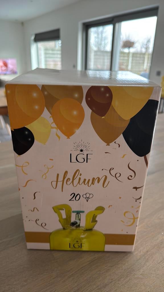 Heliumfles 20 balonnen, Ophalen, Zo goed als nieuw