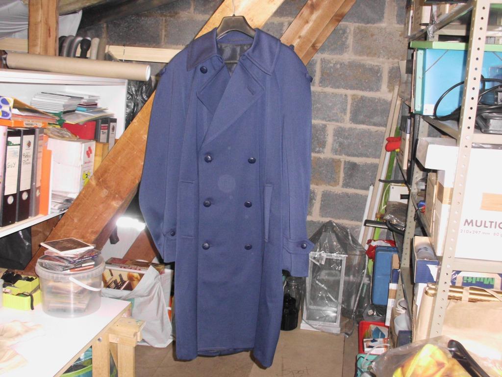 Manteau long bleu pour homme Nv.Demolux taille 3, Neuf, Andere, Taille 52/54 (L), Enlèvement