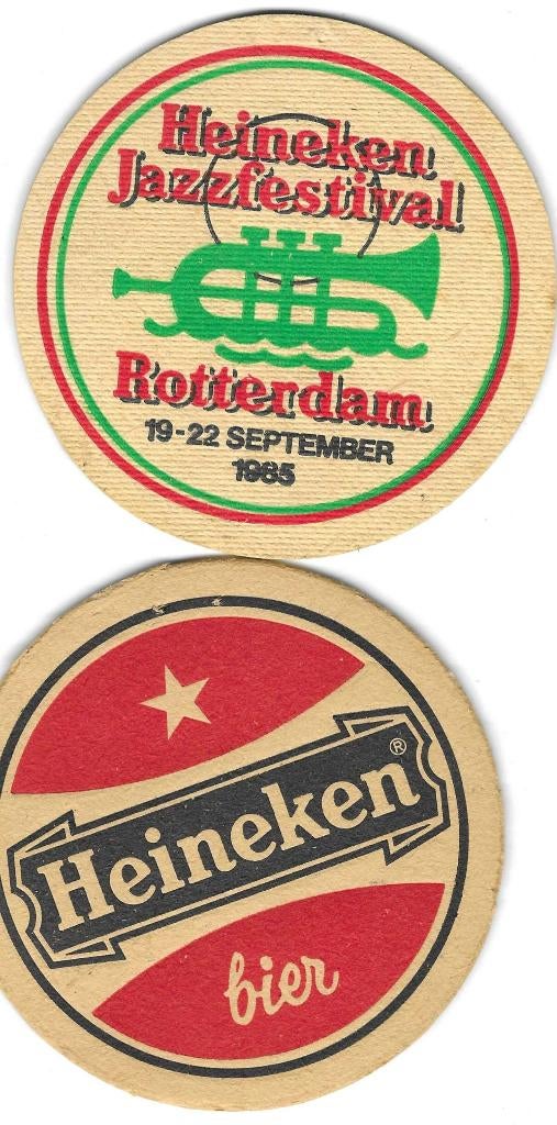 bierviltje 1st Heineken Jazz festival, Verzamelen, Biermerken, Verzenden, Heineken