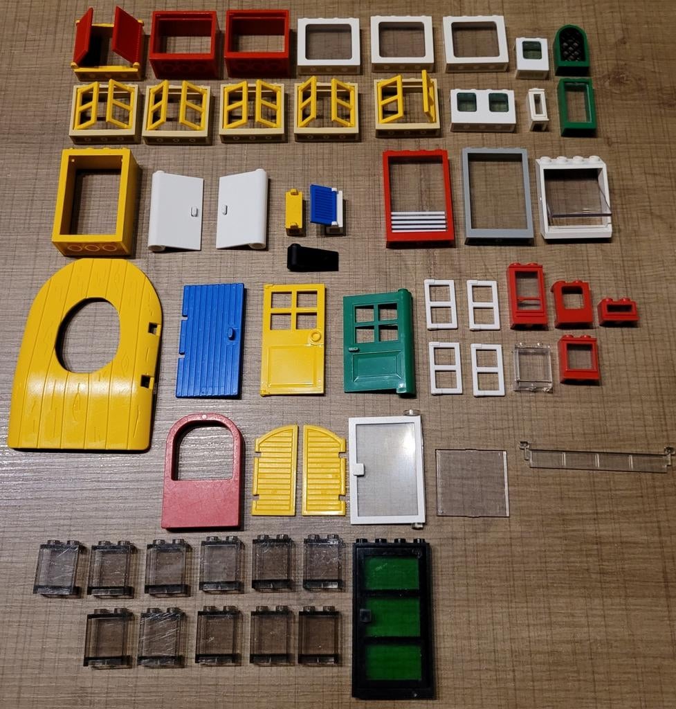 Lego onderdelen: ramen en deuren, Kinderen en Baby's, Speelgoed | Duplo en Lego, Ophalen of Verzenden, Gebruikt, Losse stenen