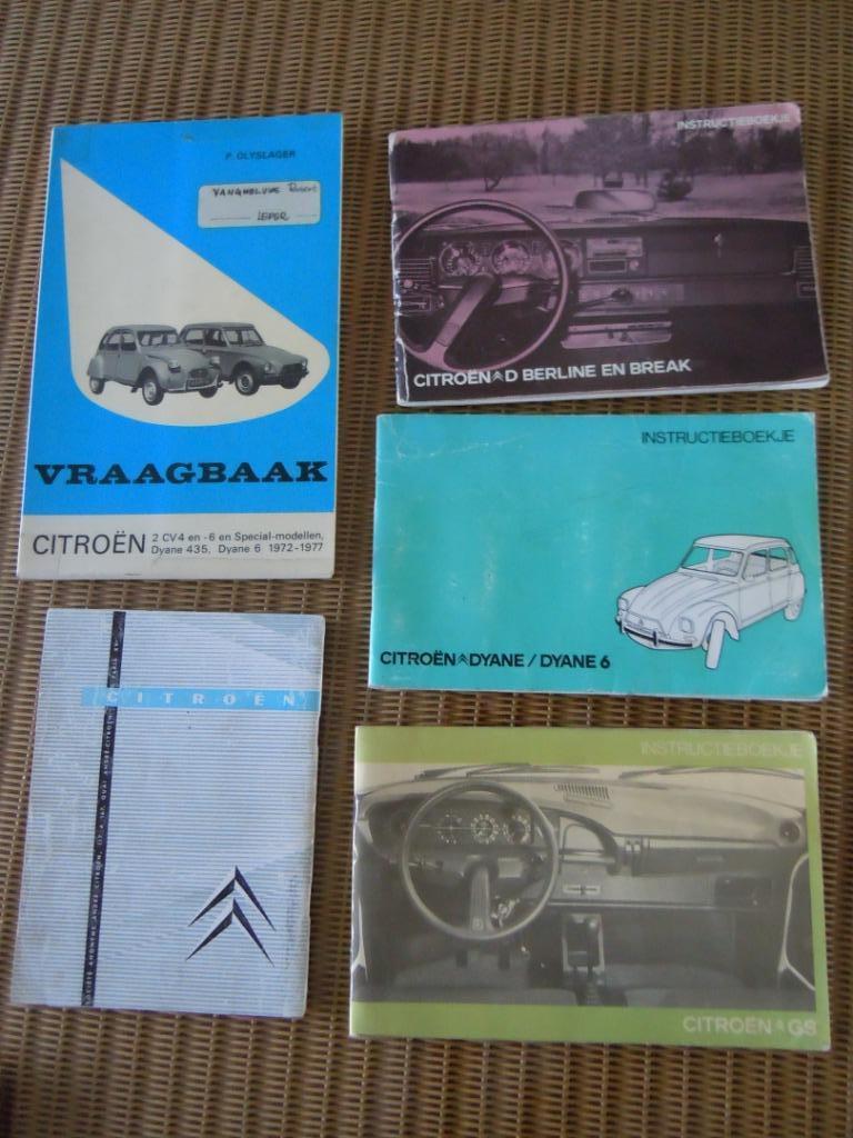 instructieboekjes citroën ID19 - GS -dyane6 - D- vraagbaak, Autos : Divers, Modes d'emploi & Notices d'utilisation, Enlèvement ou Envoi