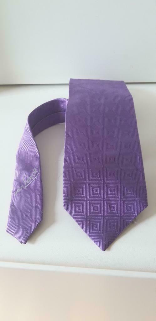 Stropdas van het luxe merk VAN LAACK, 100% zijde, Kleding | Heren, Ophalen of Verzenden, Zo goed als nieuw, Paars