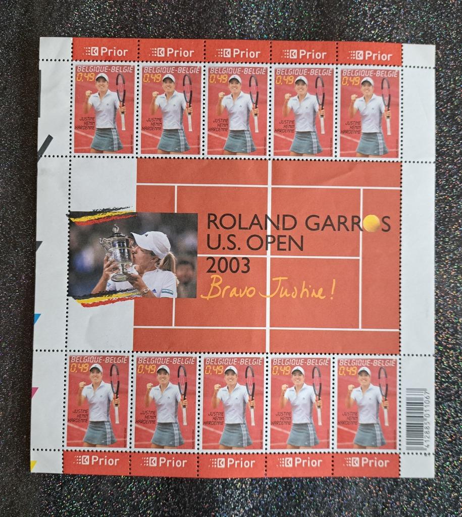 Feuillets timbres Henin-Clijsters, Enlèvement
