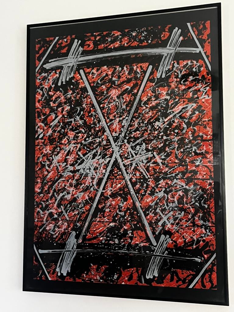 Kader kunst Aalst Luc Hoenraet, Antiek en Kunst, Kunst | Etsen en Gravures, Ophalen of Verzenden